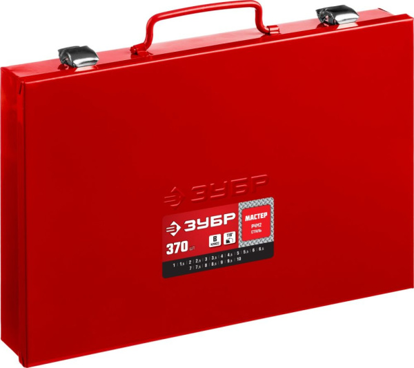 Набор сверл Зубр 29605-H370 по металлу (370пред.) для дрелей