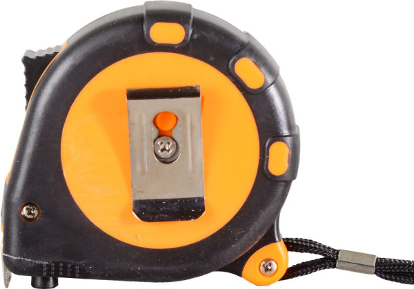 Рулетка строительная Вихрь 73/11/1/2 дл.полотна 5м изм.шкала в см зацеп простой оранжевый/черный