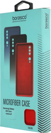 Чехол (клип-кейс) BoraSCO для Samsung Galaxy A03 Core красный (40945)