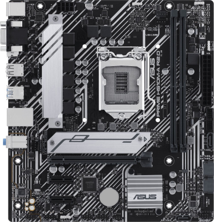 Материнская плата Asus PRIME H510M-A R2.0 Soc-1200 Intel H470 2xDDR4 mATX AC`97 8ch(7.1) GbLAN+VGA+H