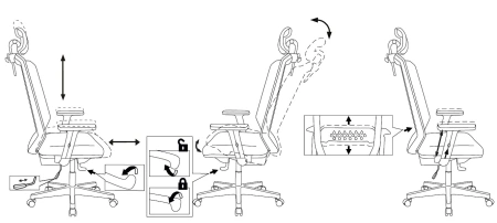 Кресло руководителя Бюрократ Expert черный TW-01 38-418 сетка/ткань с подголов. крестов. пластик