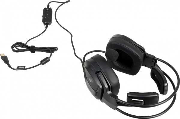 Наушники с микрофоном A4Tech Bloody G575 черный 2м мониторные USB оголовье (G575 USB/ BLACK)