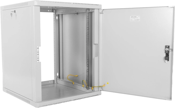 Шкаф коммутационный ЦМО (ШРН-15.500.1) настенный 15U 600x529мм пер.дв.металл 200кг серый 470мм 180град.