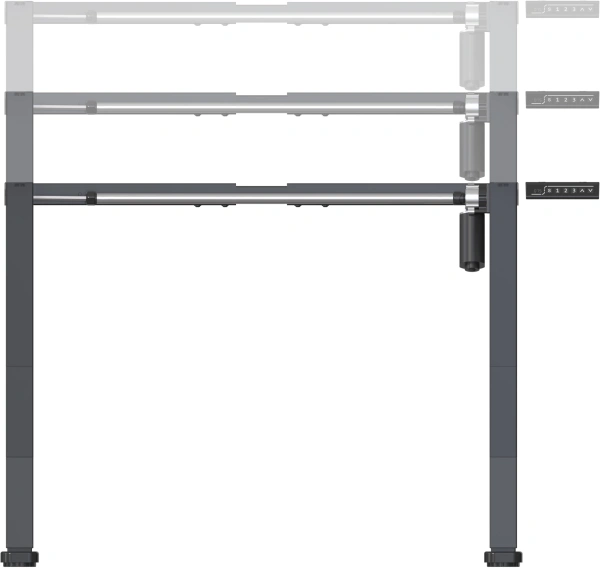 Подстолье Cactus CS-EDF-BK черный каркас черный