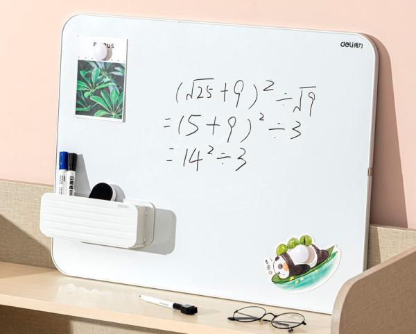 Доска магнитно-маркерная Deli 50025 лак серебристый 45x60см пластик/металл