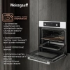 Духовой шкаф Электрический Weissgauff EOM 388 PDW Steam Clean белый