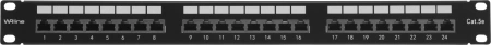 Патч-панель WRline WR-PL-24-C5E-SH-D 19" 1U 24xRJ45 кат.5e FTP