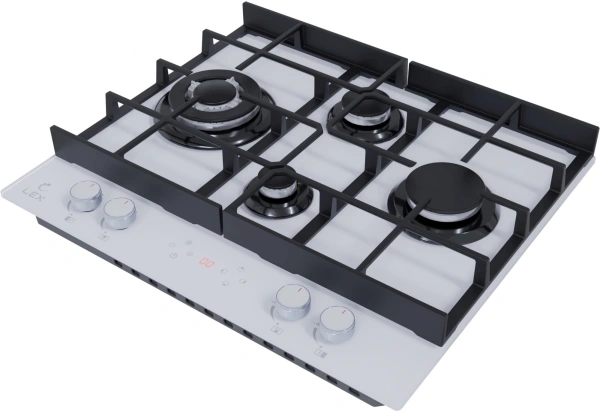 Газовая варочная поверхность Lex GVG 644 T WH белый