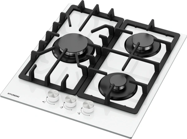 Газовая варочная поверхность Hyundai HHG 4333 WG белый
