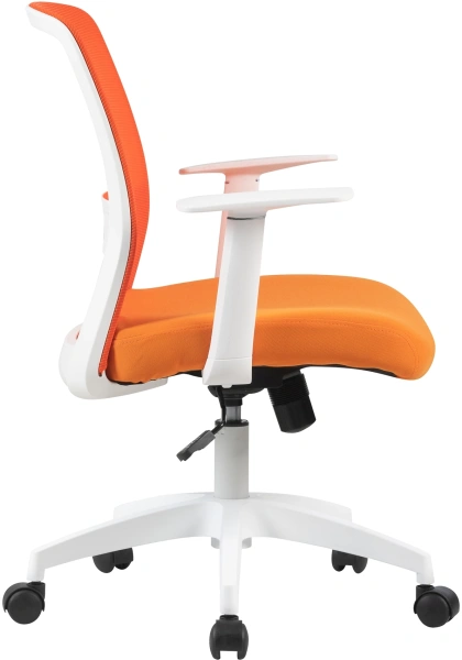 Кресло Cactus CS-WMC333-OR оранжевый сиденье оранжевый сетка/ткань низк.спин. крестов. пластик пластик белый