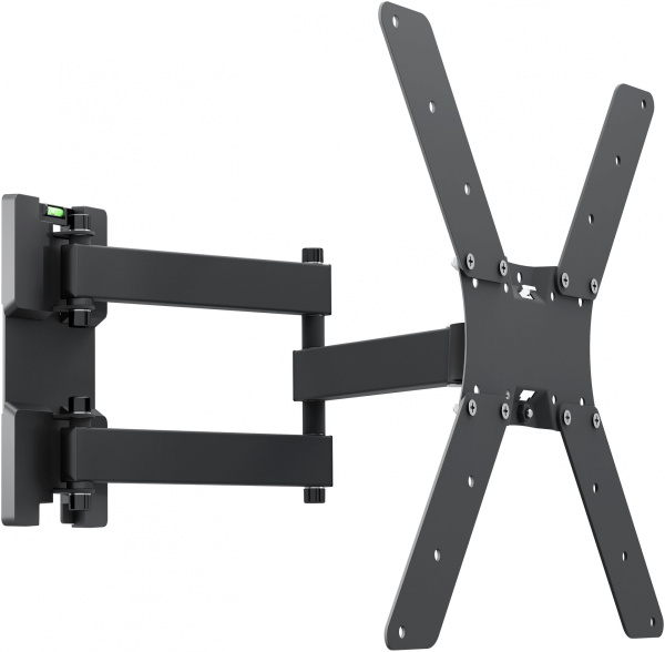 Кронштейн для телевизора Holder LCD-5566-B черный 32"-55" макс.45кг настенный поворотно-выдвижной и наклонный