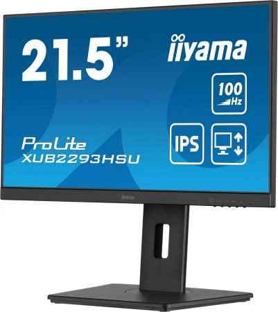 Монитор Iiyama 21.5" ProLite XUB2293HSU-B6 черный IPS LED 1ms 16:9 HDMI M/M матовая HAS Piv 1000:1 250cd 178гр/178гр 1920x1080 100Hz DP FHD USB 3.9кг