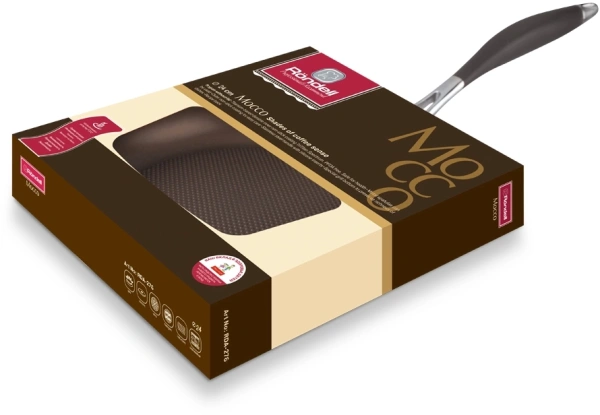 Сковорода Rondell Mocco RDA-276 круглая 24см покрытие: TriTitan ручка несъемная (без крышки) коричневый