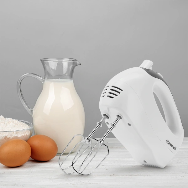 Миксер ручной Maxwell MW-1356 300Вт белый