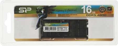 Память DDR4 16GB 3600MHz Silicon Power SP016GBSVU480F02 Xpower Turbine RTL PC4-38400 CL40 SO-DIMM 28