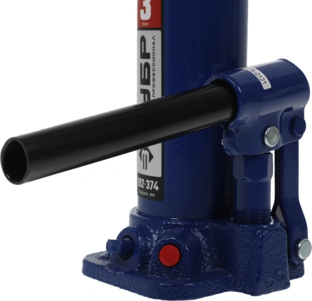 Домкрат Зубр Профессионал 43060-3_z01 бутылочный гидравлический синий/черный