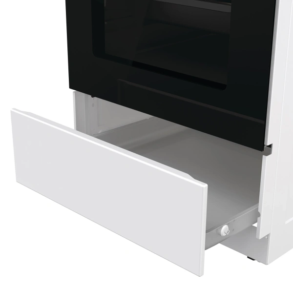 Плита Комбинированная Gorenje GK5A21WH белый/черный (стеклянная крышка) реш.сталь