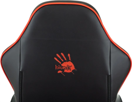 Кресло игровое A4Tech Bloody GC-780 черный сиденье черный кожзам с подголов. крестов. металл черный пластик черный
