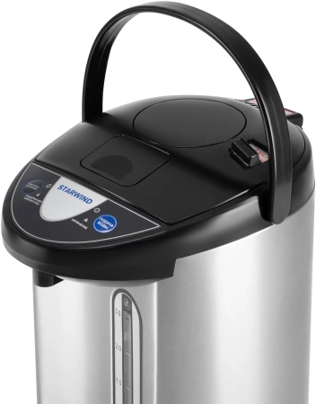Термопот Starwind STP3822 3.8л. 800Вт черный/серебристый