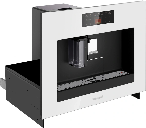 Кофемашина Weissgauff WCMI-572 Touch Cappuccino 1400Вт белый/черный