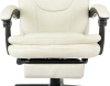Кресло руководителя Бюрократ CH-868N-BF слоновая кость эко.кожа крестов. пластик подст.для ног