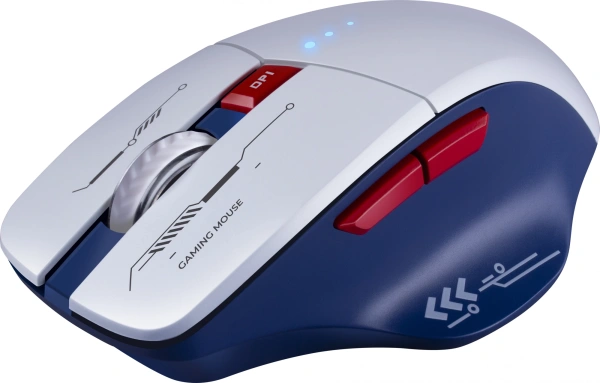 Мышь Defender Tisa GM-126 белый/синий оптическая 1600dpi silent беспров. BT/Radio USB 6but (52126)
