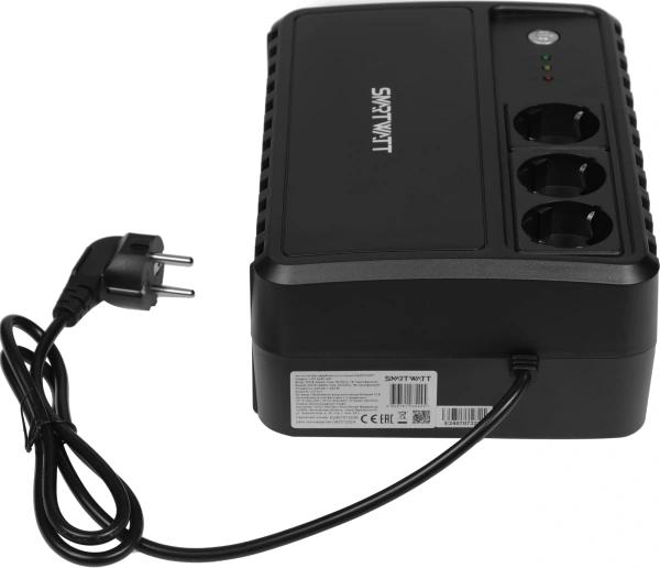 Источник бесперебойного питания Smartwatt Safe 400 240Вт 400ВА черный