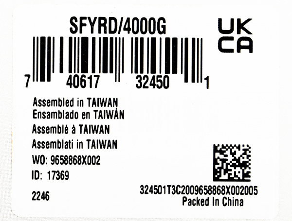 Накопитель SSD Kingston PCI-E 4.0 x4 4000Gb SFYRD/4000G Fury Renegade M.2 2280