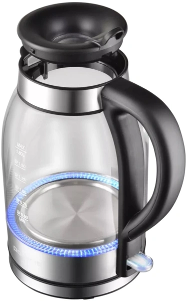 Чайник электрический Polaris PWK 1739CGL 1.8л. 2200Вт сталь корпус: стекло/металл