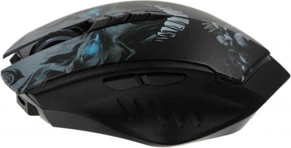 Мышь A4Tech Bloody R80 Plus Skull черный/рисунок оптическая (5000dpi) беспроводная USB (7but)
