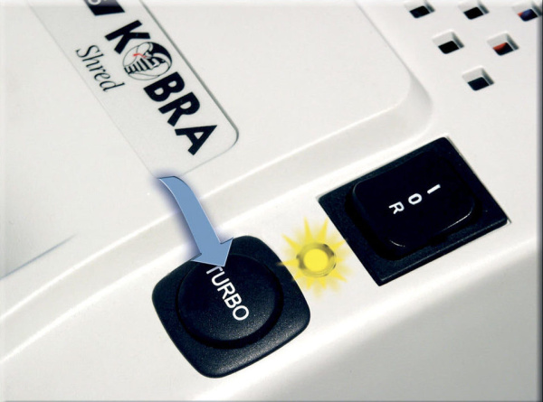 Шредер Kobra 240.1 C2 Turbo E/S (секр.P-5) фрагменты 17лист. 35лтр. скрепки скобы пл.карты CD