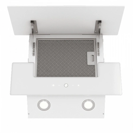 Вытяжка каминная Elikor Vertex WH 50 белый управление: сенсорное (1 мотор)