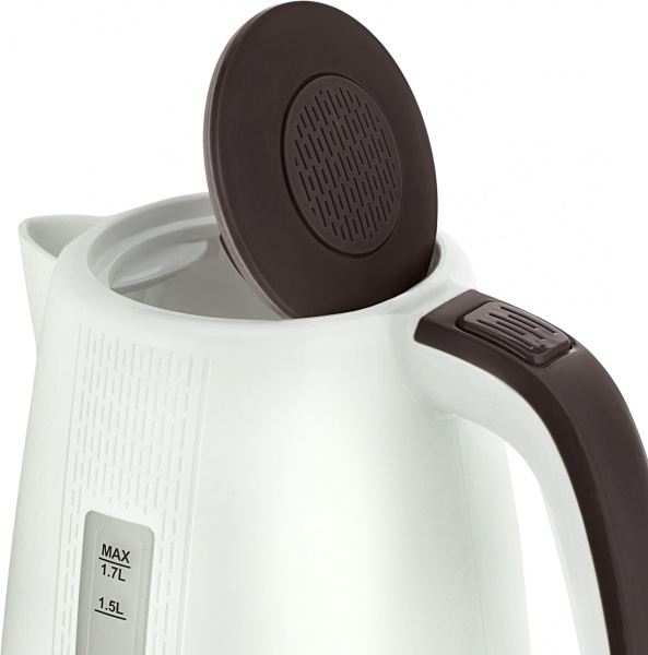 Чайник электрический Vitek VT-7055 1.7л. 2150Вт белый/коричневый (корпус: пластик)