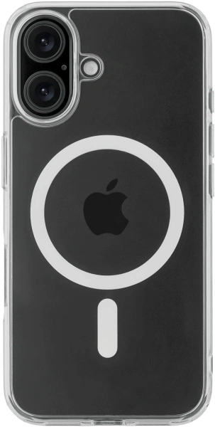 Чехол (клип-кейс) uBear для Apple iPhone 16 Real with MagSafe прозрачный (CS395TT61RL-I24M)
