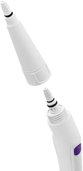 Пароочиститель ручной Kitfort КТ-9109-1 1000Вт белый/фиолетовый