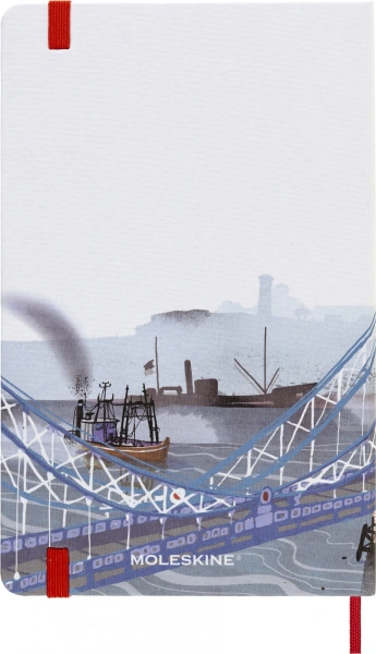 Блокнот Moleskine LIMITED EDITION I AM LONDON LEQP060IAMLO Large 130х210мм 240стр. слоновая кость страницы линейка твердая обложка белый