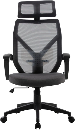 Кресло Cactus CS-MC414-GY черный/серый сетка/ткань