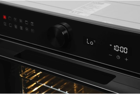 Духовой шкаф Электрический Hyundai HEO 6745 BG черное стекло