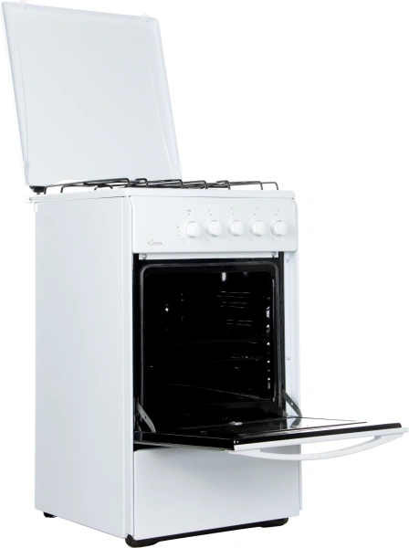 Плита Газовая Flama RG 2401 W белый реш.сталь