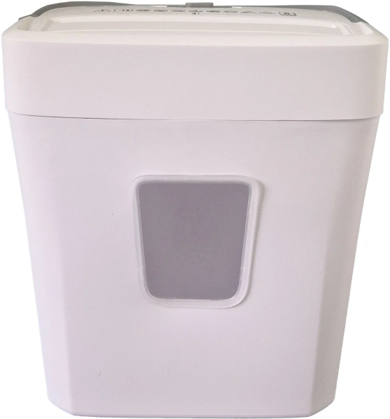 Шредер Cactus CS-SH-C5 белый (секр.P-4)/перекрестный/10лист./21лтр./скрепки/скобы/пл.карты