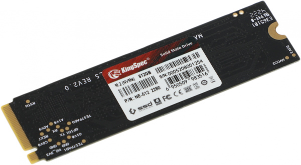 Накопитель SSD Kingspec PCI-E 3.0 x4 512Gb NE-512 M.2 2280