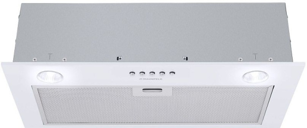 Вытяжка встраиваемая Maunfeld Crosby Singl 60 белый управление: кнопочное (1 мотор)