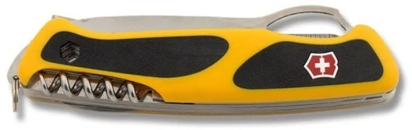 Нож перочинный Victorinox RangerGrip Boatsman (0.9798.MWC8) 130мм 22функц. желтый/черный карт.коробка