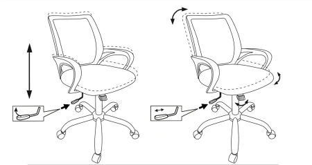 Кресло Бюрократ CH-695NSL синий TW-05 сиденье черный TW-11 сетка/ткань крестов. металл хром