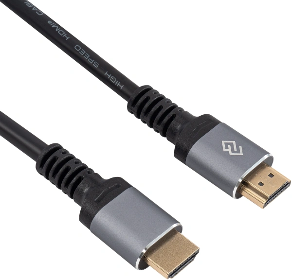 Кабель аудио-видео Digma D-HDMI-V2.0-2M HDMI (m)/HDMI (m) 2м. позолоч.конт. черный