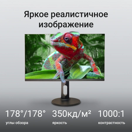 Монитор Digma 27" Progress 27P505U IPS UHD чер 5ms HDMI DP M/M 60Hz 350cd In
