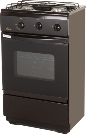 Плита Газовая Flama CG 3202 B коричневый реш.сталь