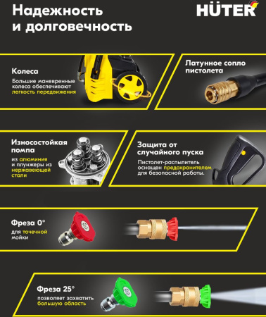 Минимойка Huter W135-AR 1650Вт (70/8/9)