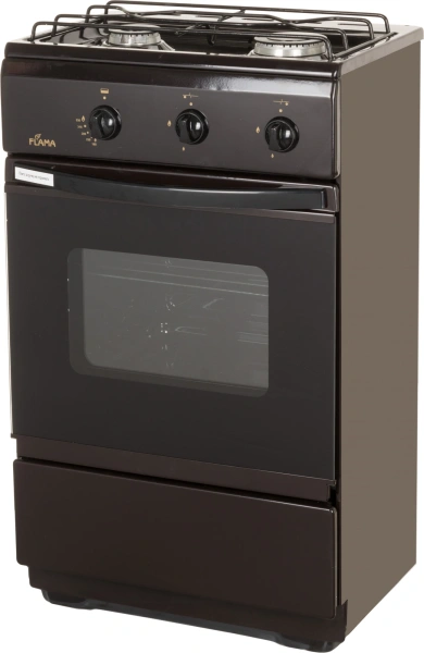 Плита Газовая Flama CG 3202 B коричневый реш.сталь