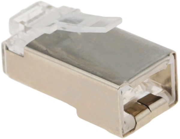 Коннектор WRline (WR-8P8C-5E-SH) FTP кат.5E RJ45 прозрачный (упак.:100шт)